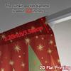 Set Of 2 Flat Printing Jit Curtains Without Rod Festive Forests Popular Drapes Versatile Polyester Curtain