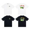 Stussy Nera 8 Classica Filigrana Stampa Lettere 2025 Unisex Streetwear Vestibilità Larga Maglietta in Cotone