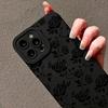 Simple rose graphic phone case for iPhone 15 14 13 12 11 x XR Xs SE2 SE 8 7 plus pro Max mini silicone back cover
