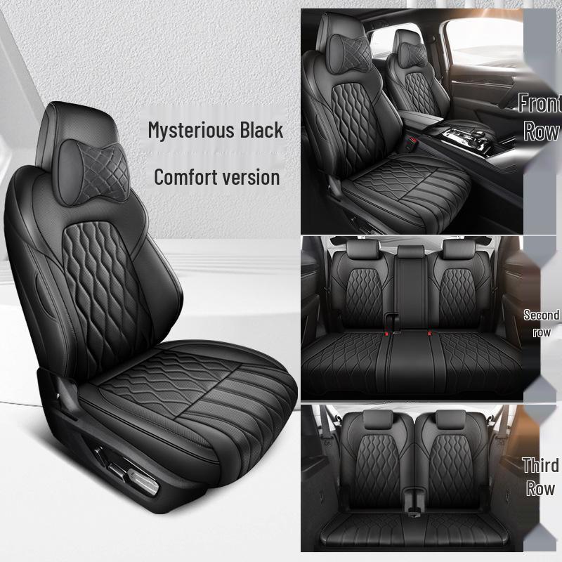 BYD Tang DM Full Leather Car Seat Cushion - Universal, All-Season, Seven-Seat Compatibility