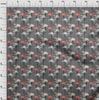 oneOone Cotton Poplin Dark Peach Fabric Tropical Flamingo With Dot Craft Projects Decor Fabric Printed By The Yard 42 Inch