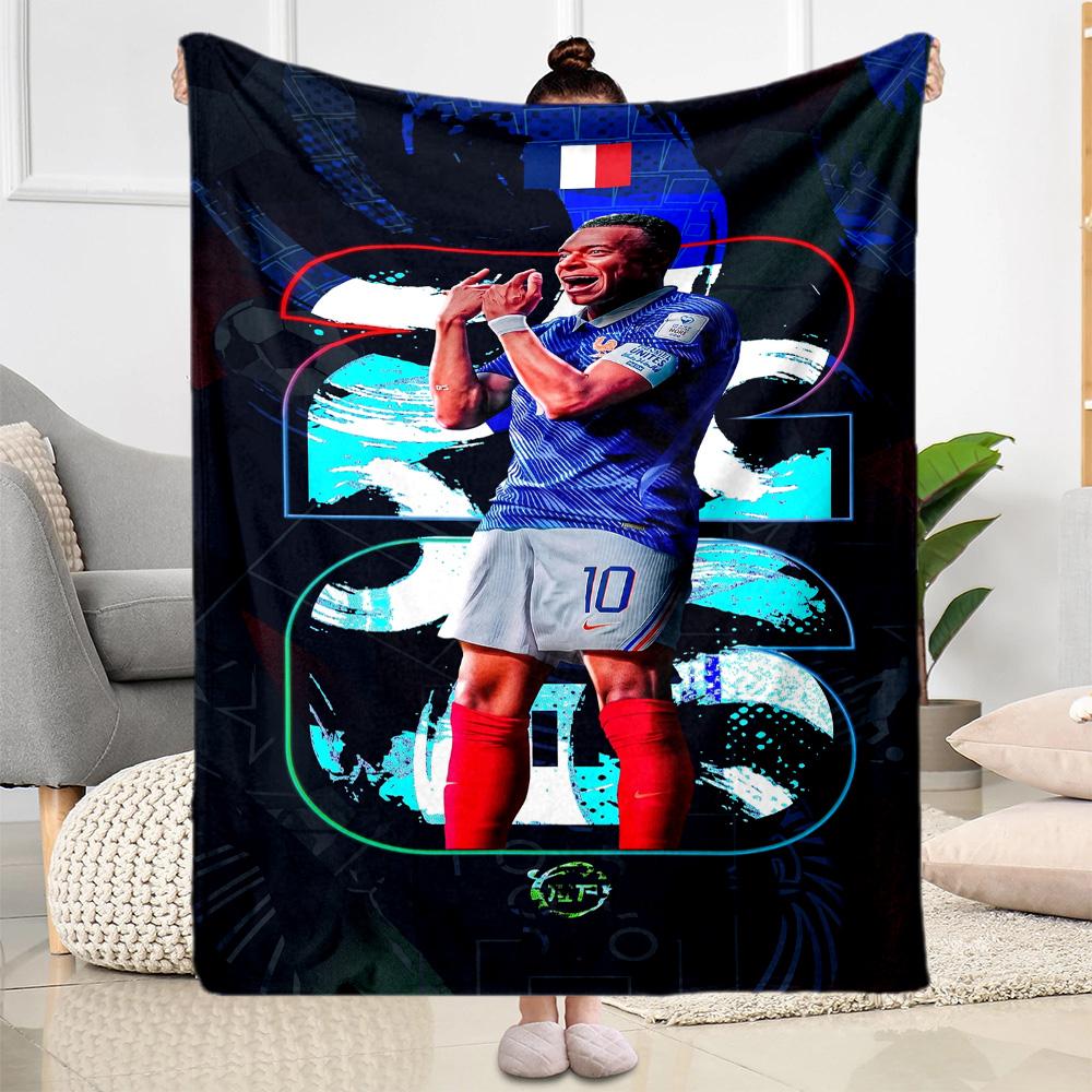 Mbappe 23 Blanket Durable Comfort Suitable for Office Couch Sofa Four Seasons Multipurpose Stylish Decor Gifts For Family Or Friends