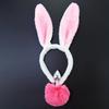 Cute Adorable 2pcs Bunny Tail Set Anal Plugs Anus Toys Buttplug Puppy Play Cosplay for Couple Female Sex Toys Adult Game SM