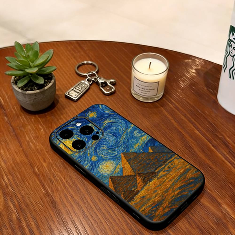 The World of Oil Painting  Phone Case For iPhone 17,16,15,14,13,12,11 Plus,Pro Max,XS,Soft Silicone Black Cover