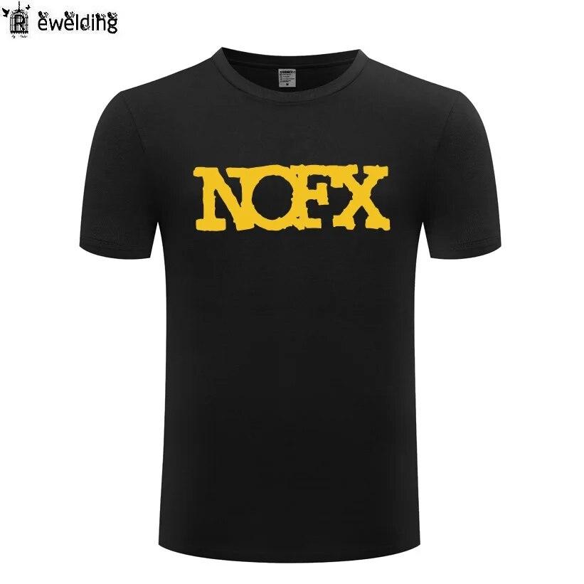 Hudba Punk Rock Trička NOFX Unisex Hip Hop Krátký rukáv O Výstřih Bavlněné Unisex tričko Cool Funny Streetwear Top Tričko Velká velikost Léto