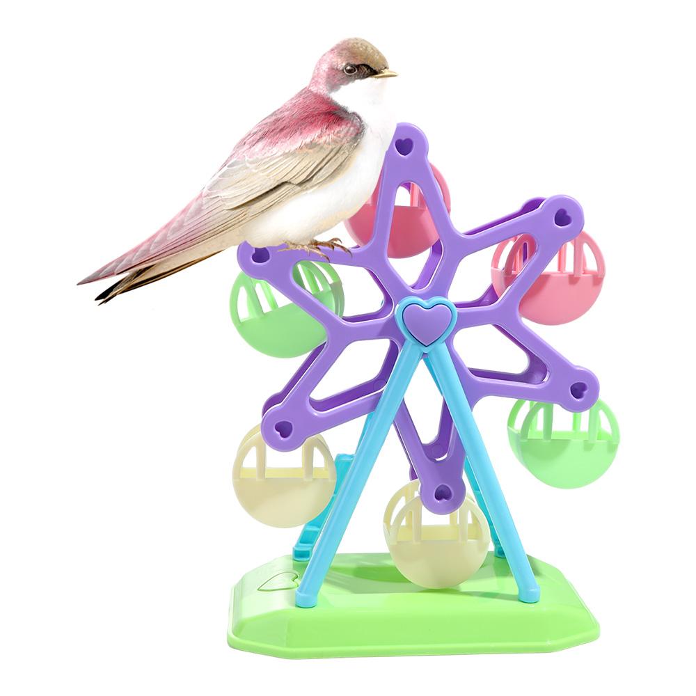 Feeder Intelligence Growth Bird Foraging Toys Bird Supplies Parrot Ferris Wheel Bird Windmill Toy
