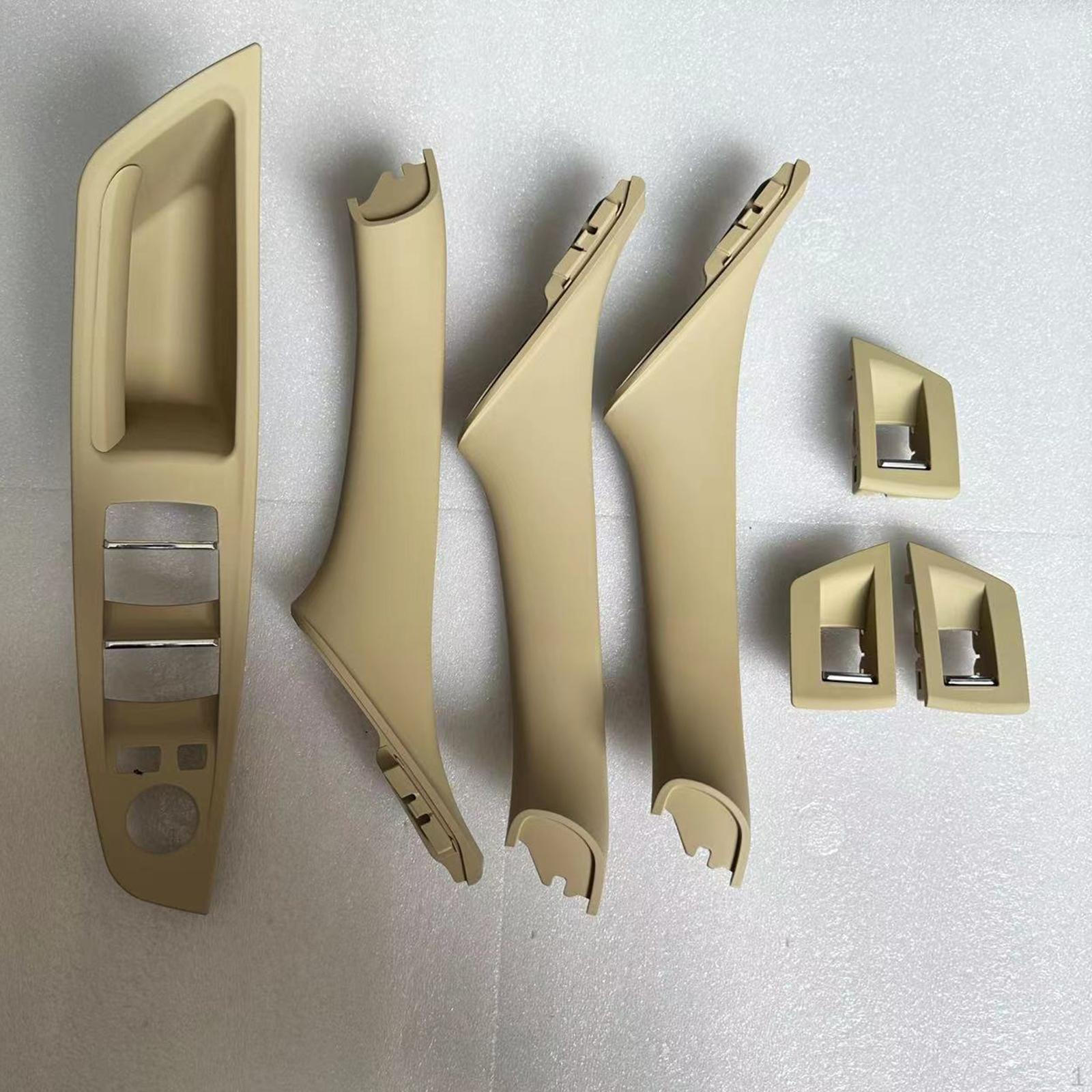 

7 Pieces Inner Door Panel Handle Pull Trim Cover Set Premium 51417261954 51417225859 51417261953 Yellow
