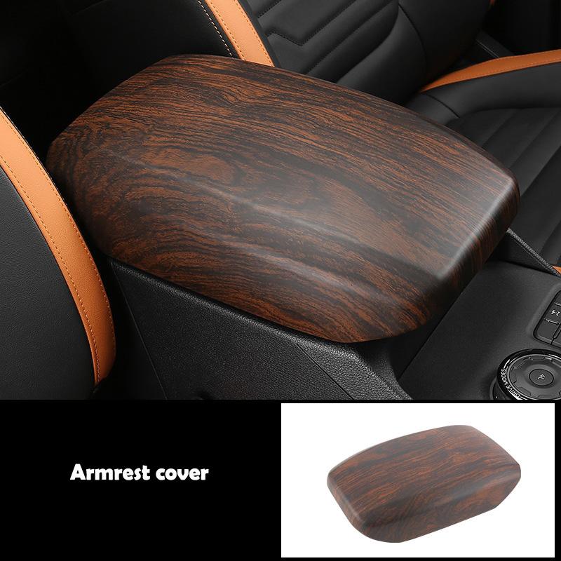LHD RHD For Ford Ranger Wildtrak T9   2024 ABS Wood door handle bowl Central Screen trument Reading Light panle cover