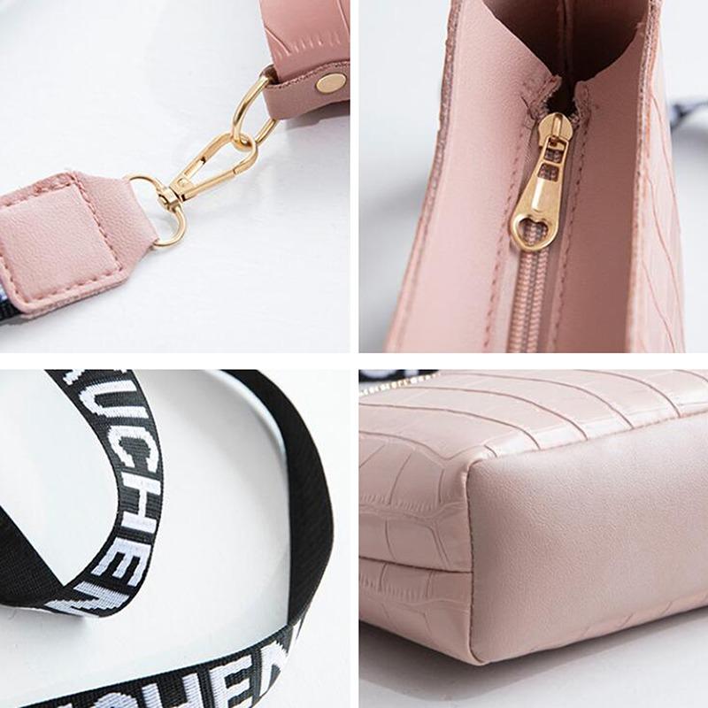 Women Messenger Bags Crocodile Pu Leather Female Crossbody Shoulder Hand bags For Women  High Quality Ladies Handbags