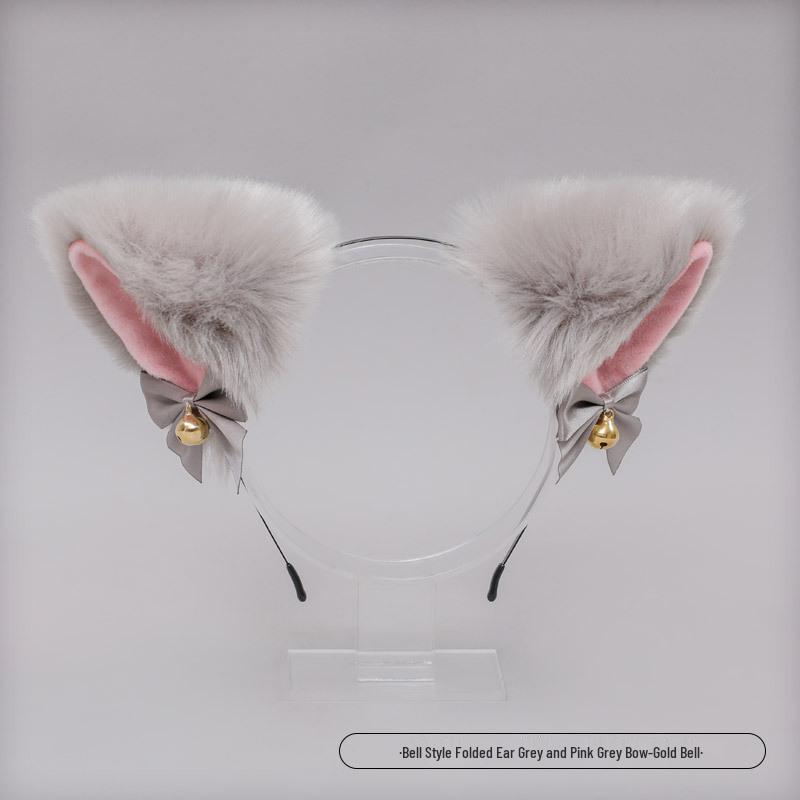 Sexy Spitzen Katzenohren Stirnband mit Tupfen - Niedliche Kätzchen Haarspange Accessoire für Frauen