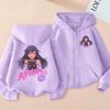 Felpa con zip stile anime Aphmau Abbigliamento per bambini Felpa con zip sportiva per ragazzi Felpa alla moda con zip per ragazze Regalo di Natale Top casual per bambini