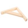 Wooden Shelf Brackets Triangle Wall Mounted Corner Braces Floating Shelf Support Hardware for Home Office
