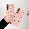 Girls Patterned Soft Silicone Pink Case For Samsung A55 M35 M34 S24 Xiaomi Redmi Note 13 Pro 13C Poco C65 iPhone 15 Camera Protective Shockproof Cover