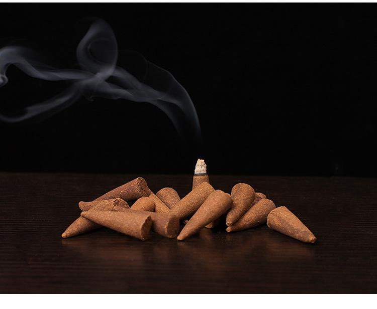 Y 10/20 Stück Indische Räucherkegel Sandelholz Jasmin Lavendel Duftblüte Räucherturm Haushalt Schlafzimmer Toilette Heim-Aromatherapie