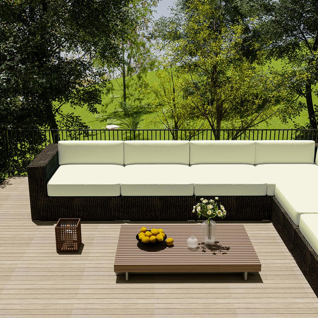 Stretch-Sofa-/Couch-Kissenbezüge, Terrassen-/Outdoor-Kissenbezüge, Ersatz, wasserdichte Sofabezüge, Schonbezüge, waschbarer Möbelschutz für Haustiere