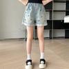 Children Casual Denim Shorts Bow Girls Elegant Above Knee Pants Mini Jeans Kids Teenager Brief Summer Shorts