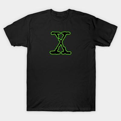 Men Black Print T-shirt X Desgin No-Cut Transfer Paper Print Cotton Tshirt
