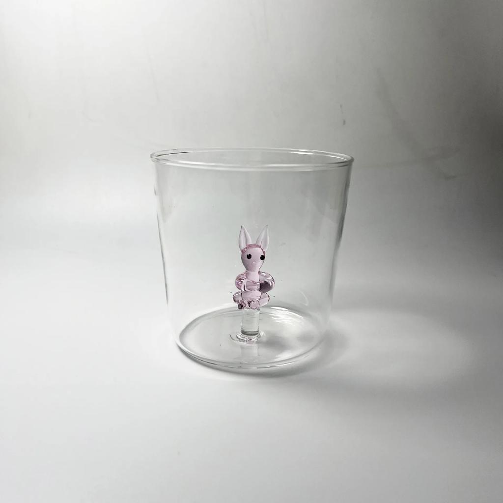 Creative Christmas Tree Red Wine Glasses Ins High Beauty Glass Wine Goblet Whiskey Wine Cups 3D Animal Coffee Mug Festival Gift