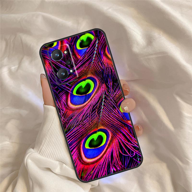 

Peacock Feathers Case For Realme 15 Pro GT7 GT6 C67 C65 C63 C61 C55 C53 C51 C35 C71 C75 11 12 13 14 Pro Plus Realme C63 4G