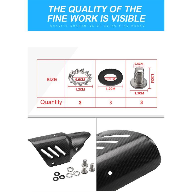 Exhaust Hood Motorcycle Spare Parts Protector YAMAHA YZF1000 R1 YZF600 R6 R3 Carbon Brazing Anti-Scald Moto Accessories