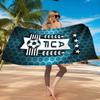 Fc Crest Design Printed Microfiber Beach Towel, Soft And Absorbent, Quick-Dry, Ideal for Summer Travel, Beach Essential, Swimming Pool