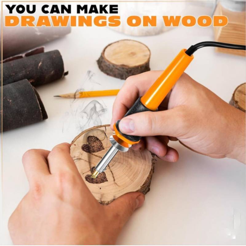 Electric Engraving Pen Set With Insulated Handle For Artistic Carving And Hobby Use