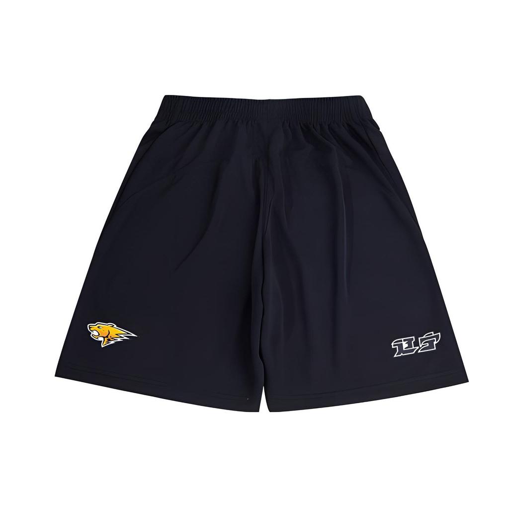 Li Ning CBA Series Liaoning Benxi Team Fan Edition Logo Fitted Basketball Shorts Men Shorts Black AAPR453-2