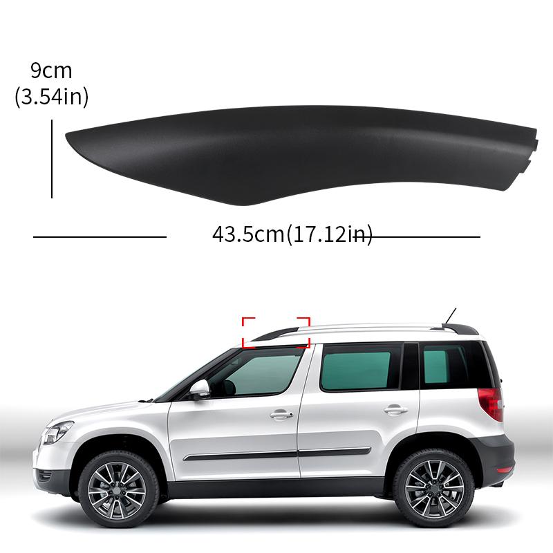 Roof Rack Cover For Skoda Yeti SUV 2009-2018 Roof Luggage Bar Rail End Shell Cover Replacement 5LD860146-GT5 5LD860145-GT5