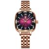 Top Brand Waterproof Fashion Women's Quartz Luminous Watch Ultra Thin Solid Steel Band Small Square Watch