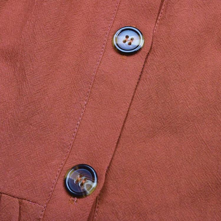 Chic Women Summer Halter Neck A Line Dress Cotton Linen Solid Color Strap Cardigan