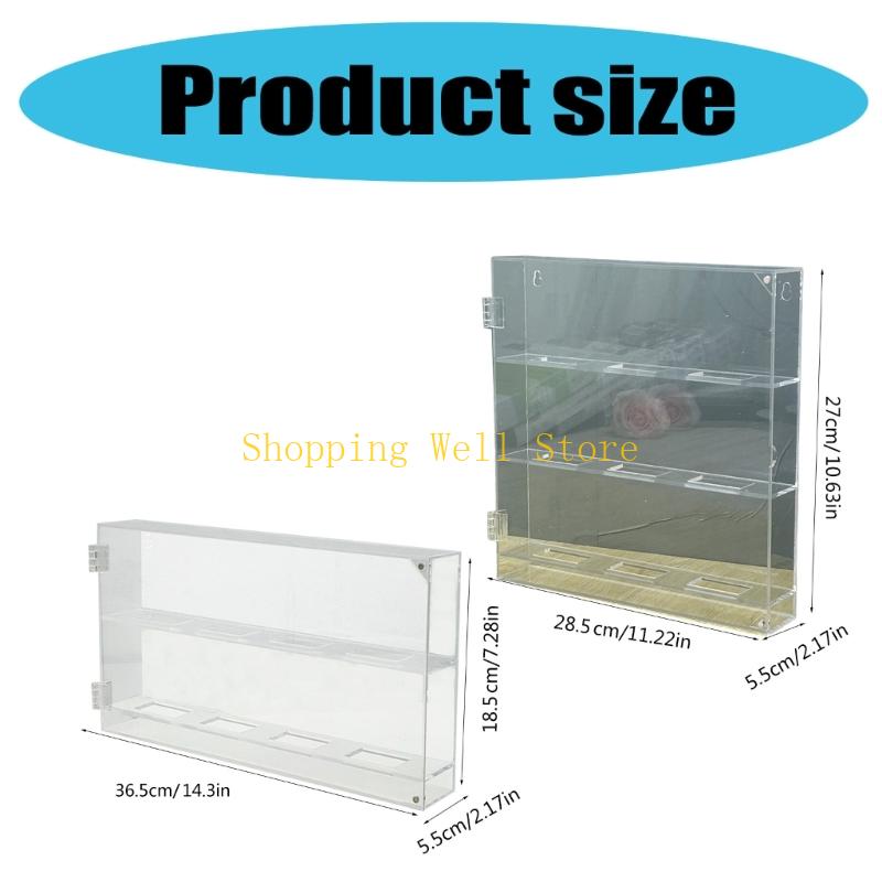 KX4B Clear Sturdy Acrylic Guitar Pick Holder Home Accessory for Safe and Dustproof Storage in Any Setting Display Solution