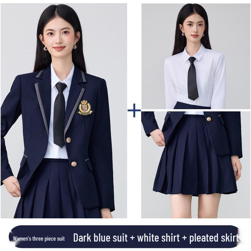 2026 Spring/Autumn College-Style Professional Suit Set for Men & Women - Student JK Uniform & Workwear