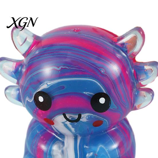 Palm Kneading Toy Salamander Squeeze Toy, Slow Rising Soft Cute Animal Fidget Portable Ball Rebound Stress Balls Home Office Sensory Gifts for