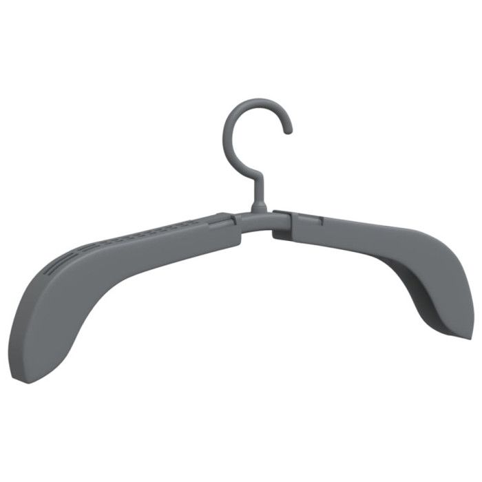Extendable Hangers - VIDAXL - Set of 5 - Grey - Plastic - Contemporary Design
