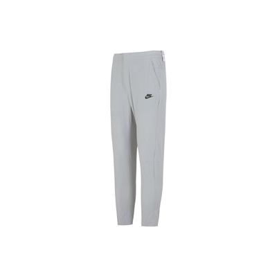 Unifarbenes Logo-Print Elastischer Bund Gerades Bein Strick-Sweathose Herren Unterteile Grau DM6622-012