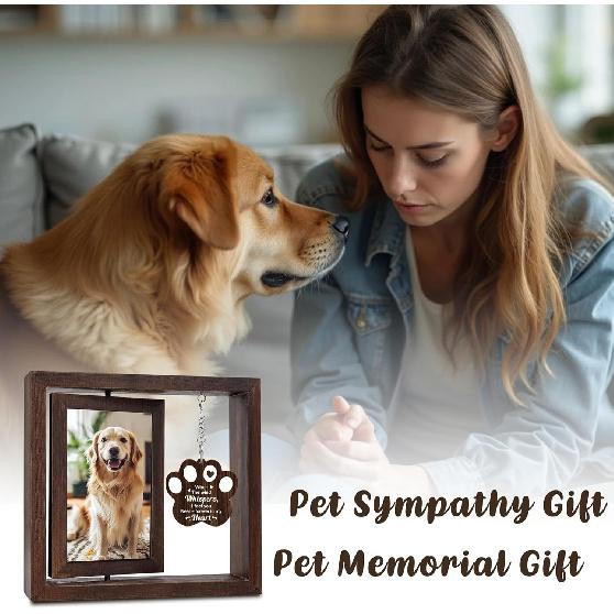 Pet Memorial Frame for Dogs - Dog Memorial Gifts for Loss of Dog, Loss of Pet Sympathy Gift Remembrance Bereavement Passing Away Gifts in Memory of