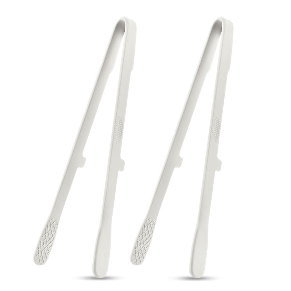 2Pcs Silicone Grill Tongs Non-Stick Food Bread Clip Heat Resistant BBQ Salad Cooking Serving Clamp Steak Pasta Clip For Kitchen
