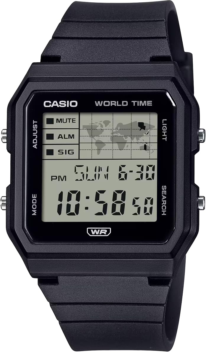 CASIO World Time Digital Unisex Watch Biomass Plastic Band Black [Casio] LF-30W-1A (Overseas Model) [Used]
