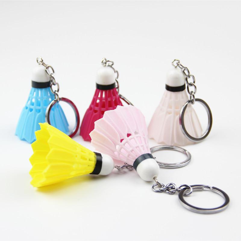 Yaratıcı Badminton Anahtarlık Mini Spor Badminton Anahtarlık Kolye Erkekler İçin Okul Çantası Süsü Yaratıcı Spor Hediyesi