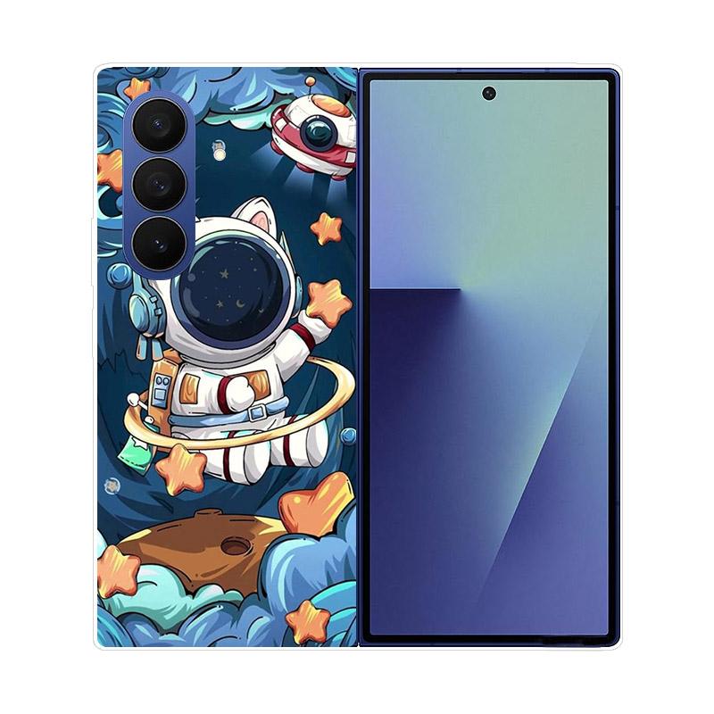 

For Samsung Galaxy Z Fold 7 6 5 4 3 2 Case Transparent Protective Back Cover Hard PC Shell For Samsung Z Fold7 Fold6 Fold5 Etui Galaxy Z Fold3 5G