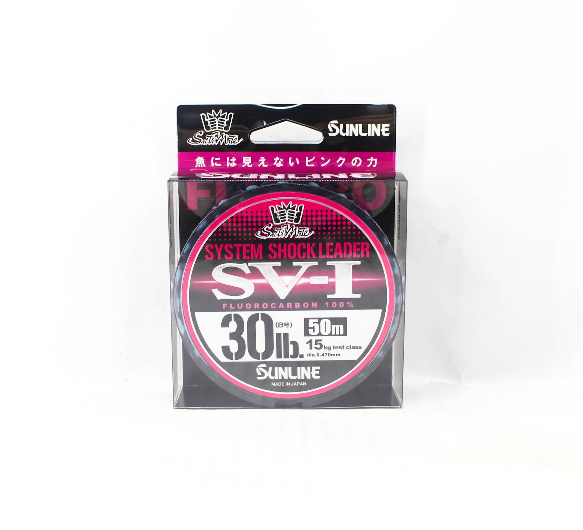 

Sunline Fluorocarbon Leader SV-1 System Shock 50м #8 30 фунтов 0,470 мм (6657) розовый