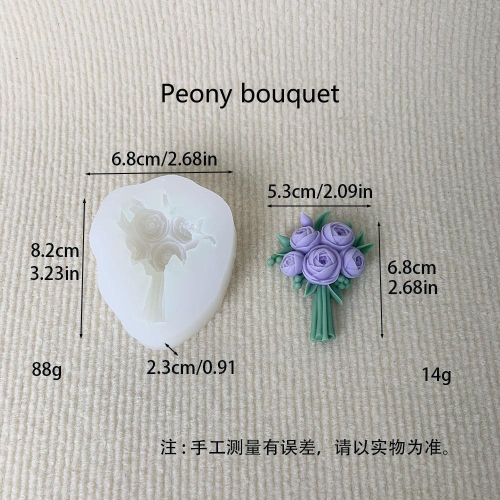 Butterfly Orchid Simulation Flower Silicone Candle Mold DIY Aromath Soap Paste Epoxy Resin Mould Rose Chocolate Cake Decor Mold