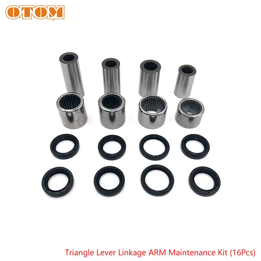 Motorcycle Rear Shock Suspension Linkage ARM Triangle Lever Lowering Link Bearing Oil Seal Bushing Set For HONDA CRF230F CRF230L