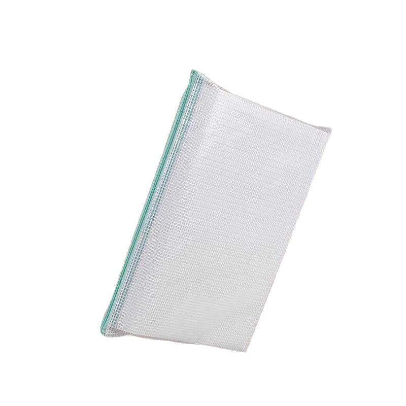 Transparent A4 Mesh Zipper File Bag – Waterproof Plastic Storage for Office & Student Use