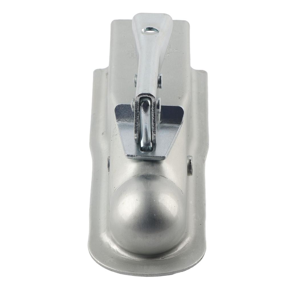 Straight Tongue Trailer Coupler 2in Channel Secure Coupling for 1 7 8in Hitch Ball 2000lbs Weight Capacity