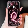 Case For Samsung Galaxy A40 A41 A50 A50S Name Letter Soft TPU Clear Silicone Cover For Samsung A 40 A 50 Lightweight Phone Funda