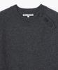 MILLO ARCHIVE Slanted Henley Neck Knit [Charcoal Gray]