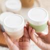 160ml/400ml Yogurt Pudding Jars with Lids, For Ice Cream, Cereal, Fruit Pudding, and Yogurt. Includes 5 Jars + 5 Sealing Lids