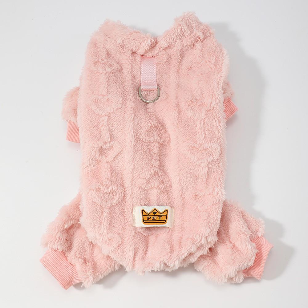 

Cozy Four-Legged Fleece Knit Coat for Dogs and Cats XS