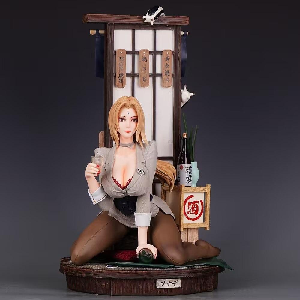 43cm Shippuden Figure Tsunade Anime Girl Action Toy High Quality Game Statue Adult Collection Model Doll NARUTO PVC GK Poseable Articulated Scale